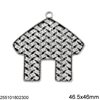 Casting Pendant House 46.5x46mm