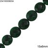 Χάνδρες Jade Δίσκος Ταγιέ 15x6mm