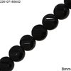 Glass Bead Faceted Disk 8mm