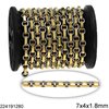 Stainless Steel Rectangular Link Chain 7x4x1.8mm & Round Link 4.8x2mm