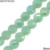 Glass Bead Faceted Disk 6mm
