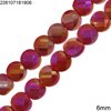 Glass Bead Faceted Disk 6mm