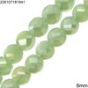 Glass Bead Faceted Disk 6mm