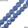 Glass Bead Faceted Disk 6mm