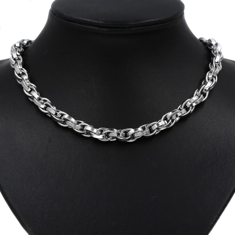 Stainless Steel Singapore Chain Oval Flat Wire 8mm