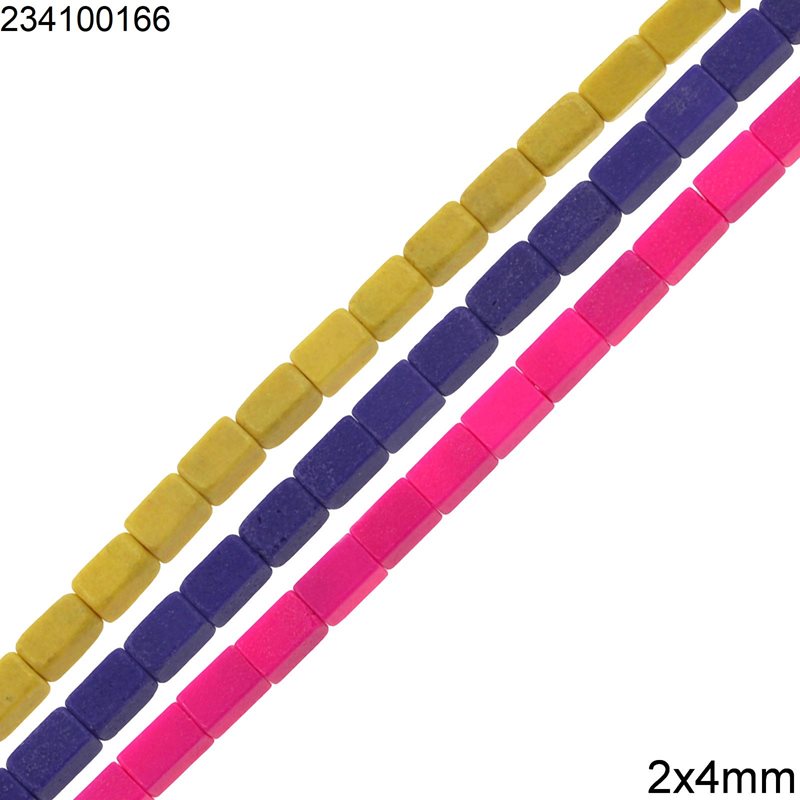 Pasta Rectangular Beads 2x4mm