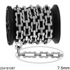 Stainless Steel 3:1 Rectangular Link Chain 7.5mm