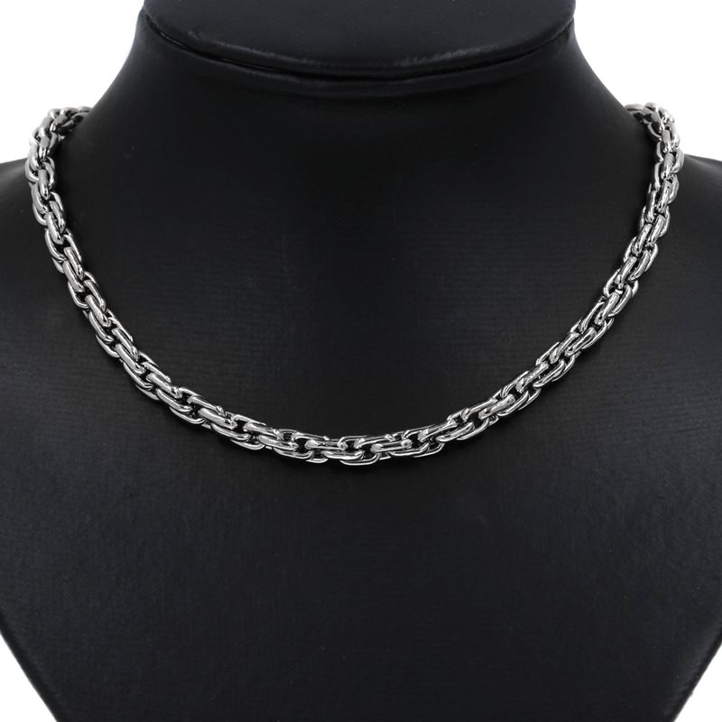 Stainless Steel Twisted Oval Link Chain 5.8mm