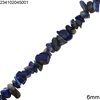 Lapis Chips Beads 6mm