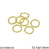 Brass Jump Ring Soft Wire 12-13x1.5mm