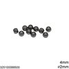 Stainless Steel Round Bead 4mm with Hole 2mm