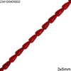 Coral Pearshape Beads 5-6mm
