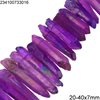 Crystal Droppers Beads 20-40x7mm