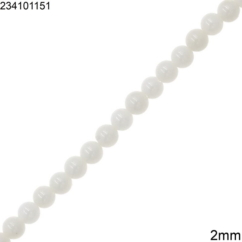 White Coral Beads 2mm