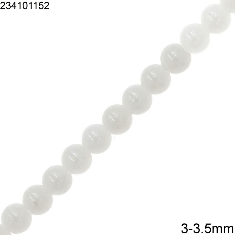 White Coral Beads 3-3.5mm