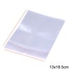 Transparent Plastic Packing Bag with Sticker 13x18.5cm, 78pieces/100gr