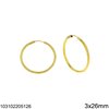 Silver 925 Hoop Earrings 14-85mm