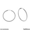 Silver 925 Hoop Earrings 14-85mm
