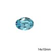 Oval Crystal 14x10mm