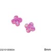 Synthetic Opal Cross-Clover Stone 8mm (not drilled)