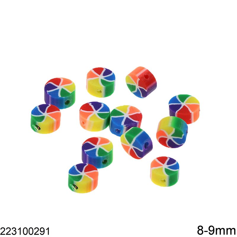 Polymer Clay Beads Kite 8-9mm