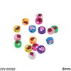 Polymer Clay Beads Mushrooms 8mm, Multicolor