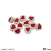 Polymer Clay Beads Round Heart 10mm
