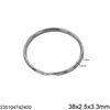 Iron Split Ring Rounded Wire 38x2.5x3.3mm