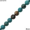 Turquoise Howlite Beads 4mm