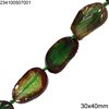 Agate Oval Flat Beads 25-40mm