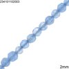 Jade Faceted Round Beads  2mm