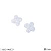 Synthetic Opal Cross-Clover Stone 8mm (not drilled)