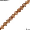 Synthetic Zircon Round Faceted Beads 2mm