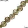 Synthetic Zircon Round Faceted Beads 3mm 