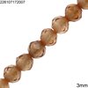 Synthetic Zircon Round Faceted Beads 3mm 