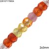 Synthetic Zircon Rodelle Faceted Beads 2x3mm 