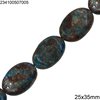 Agate Oval Flat Beads 25-40mm