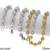Stainless Steel Chain with Balls 10mm
