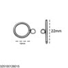 Stainless Steel Toggle Clasp 10-22mm