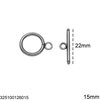 Stainless Steel Toggle Clasp 15-22mm