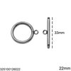 Stainless Steel Toggle Clasp 15-22mm