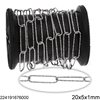 Stainless Steel Hammered Oval Link Chain