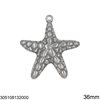 Stainless Steel Pendant Starfish 17-36mm