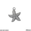 Stainless Steel Pendant Starfish 17-36mm