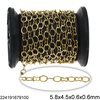 Stainless Steel Oval Link Chain Flat Wire 5.8x4.5x0.6x0.6mm with "8" Link 5.7x3mm