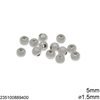 Brass Round Stardust Hollow Bead 5mm with Hole 1.5mm