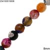 Agate Faceted Beads 8mm