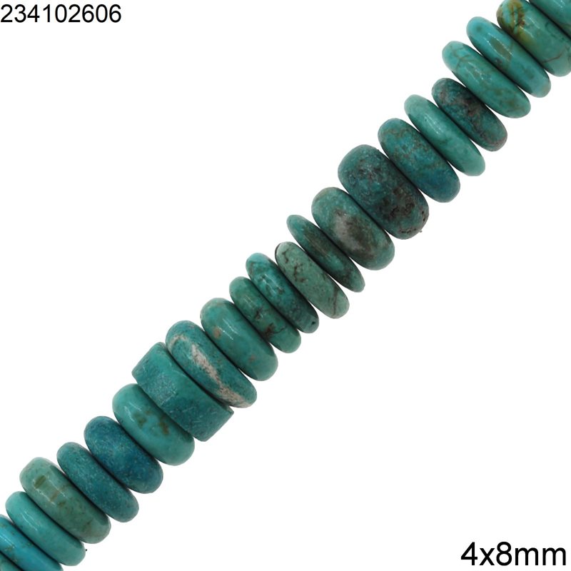 Turquoise Beads 4x8mm