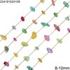Stainless Steel Chain with Chips Beads 8-10mm