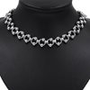 Stainless Steel Link Chain Ring with Round Beads 13mm